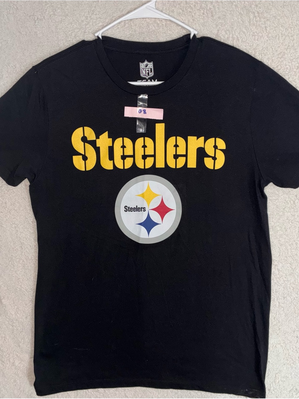 NFL Pittsburgh Steelers Black and Yellow Graphic Tee